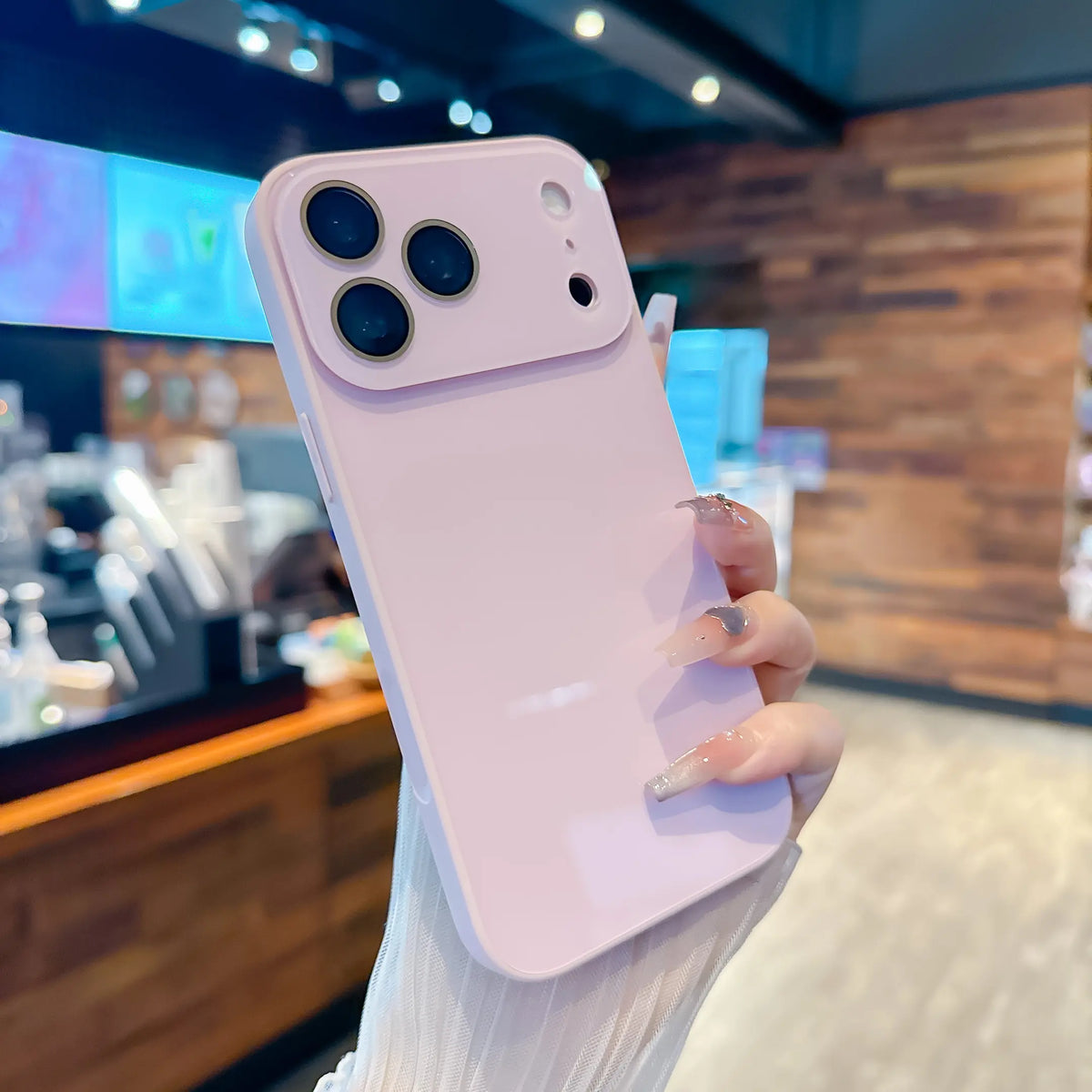 Luxury Skin-Feeling Solid Color iPhone Case
